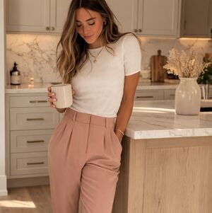 H&M high waisted trousers